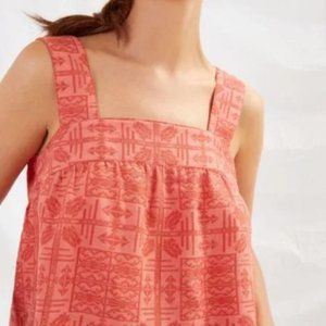 Flowy Embroidered Button Back Anthropologie Top NWT